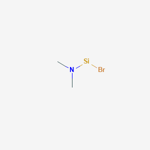 molecular formula C2H6BrNSi B14311277 (Dimethylamino)bromosilane 