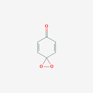 molecular formula C6H4O3 B14311283 1,2-Dioxaspiro[2.5]octa-4,7-dien-6-one CAS No. 113567-94-5