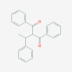 molecular formula C23H20O2 B14311292 1,3-Diphenyl-2-(1-phenylethyl)propane-1,3-dione CAS No. 116140-58-0