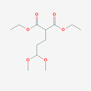 molecular formula C12H22O6 B14311298 Diethyl (3,3-dimethoxypropyl)propanedioate CAS No. 114567-13-4