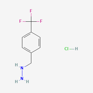 molecular formula C8H10ClF3N2 B1431132 (4-(Trifluoromethyl)benzyl)hydrazine hydrochloride CAS No. 74195-71-4