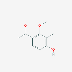 molecular formula C10H12O3 B14311368 1-(4-Hydroxy-2-methoxy-3-methylphenyl)ethan-1-one CAS No. 118824-97-8