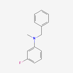 molecular formula C14H14FN B14311370 N-Benzyl-3-fluoro-N-methylaniline CAS No. 113734-42-2