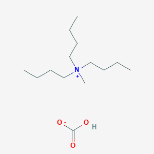 molecular formula C14H31NO3 B14311376 N,N-Dibutyl-N-methylbutan-1-aminium hydrogen carbonate CAS No. 112306-92-0