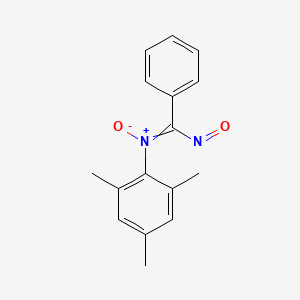 molecular formula C16H16N2O2 B14311389 Nitroso(phenyl)-N-(2,4,6-trimethylphenyl)methanimine N-oxide CAS No. 118717-87-6
