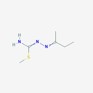 molecular formula C6H13N3S B14311394 Hydrazinecarboximidothioic acid, (1-methylpropylidene)-, methyl ester CAS No. 112390-00-8