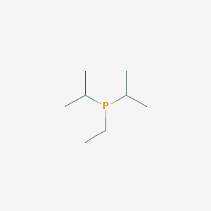 molecular formula C8H19P B14311399 Phosphine, ethylbis(1-methylethyl)- CAS No. 113494-65-8