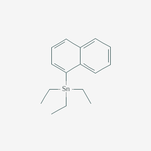 molecular formula C16H22Sn B14311408 Triethyl(naphthalen-1-yl)stannane CAS No. 116159-67-2