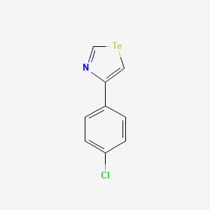 molecular formula C9H6ClNTe B14311423 4-(4-Chlorophenyl)-1,3-tellurazole CAS No. 114750-17-3