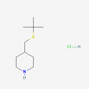 4-[(Tert-butylsulfanyl)methyl]piperidine hydrochloride