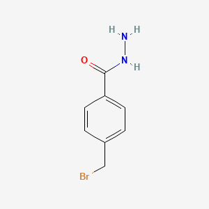 molecular formula C8H9BrN2O B14311472 4-(Bromomethyl)benzohydrazide CAS No. 116274-14-7