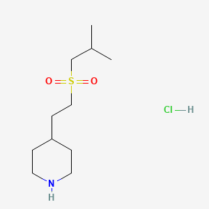 molecular formula C11H24ClNO2S B1431149 4-(2-[(2-Methylpropyl)sulfonyl]ethyl)piperidine hydrochloride CAS No. 1864053-90-6