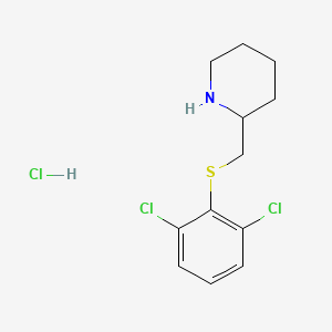 2-([(2,6-Dichlorophenyl)sulfanyl]methyl)piperidine hydrochloride