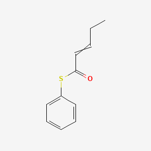 molecular formula C11H12OS B14311539 S-Phenyl pent-2-enethioate CAS No. 116205-05-1