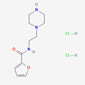molecular formula C11H19Cl2N3O2 B1431156 N-(2-piperazin-1-ylethyl)-2-furamide dihydrochloride CAS No. 1426290-26-7