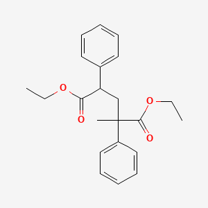molecular formula C22H26O4 B14311644 Diethyl 2-methyl-2,4-diphenylpentanedioate CAS No. 113777-30-3