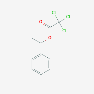 molecular formula C10H9Cl3O2 B14311689 1-Phenylethyl trichloroacetate CAS No. 108769-98-8