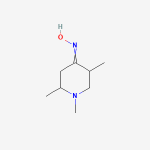 molecular formula C8H16N2O B14311693 4-Piperidinone, 1,2,5-trimethyl-, oxime CAS No. 113849-83-5