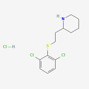 molecular formula C13H18Cl3NS B1431176 2-(2-[(2,6-Dichlorophenyl)sulfanyl]ethyl)piperidine hydrochloride CAS No. 1864014-81-2