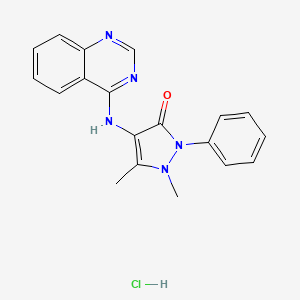 molecular formula C19H18ClN5O B14311766 Quinazopyrine hydrochloride CAS No. 115160-16-2