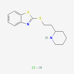 2-([2-(Piperidin-2-YL)ethyl]sulfanyl)-1,3-benzothiazole hydrochloride