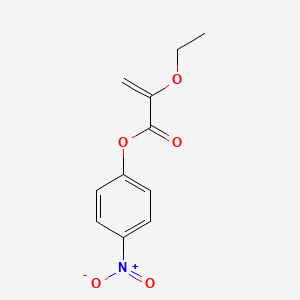 molecular formula C11H11NO5 B14311771 4-Nitrophenyl 2-ethoxyprop-2-enoate CAS No. 108818-44-6