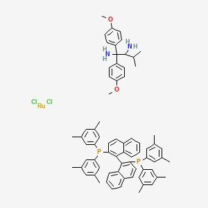 molecular formula C71H74Cl2N2O2P2Ru B1431178 RuCl2[(R)-xylbinap][(R)-daipen] CAS No. 220114-32-9