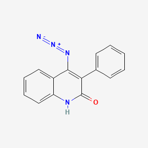 molecular formula C15H10N4O B14311826 2(1H)-Quinolinone, 4-azido-3-phenyl- CAS No. 108832-08-2