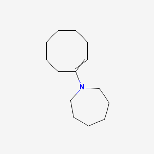 molecular formula C14H25N B14311840 1-(Cyclooct-1-en-1-yl)azepane CAS No. 114041-06-4