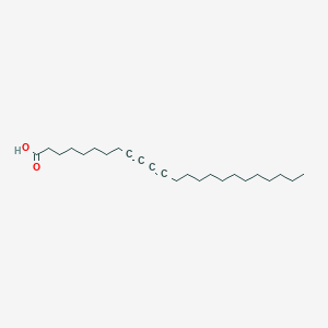 molecular formula C24H40O2 B14311851 Tetracosa-9,11-diynoic acid CAS No. 113982-41-5