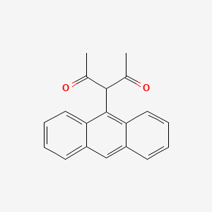 molecular formula C19H16O2 B14311872 3-(Anthracen-9-YL)pentane-2,4-dione CAS No. 111982-85-5
