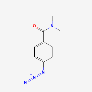 molecular formula C9H10N4O B14311884 4-Azido-N,N-dimethylbenzamide CAS No. 109244-05-5