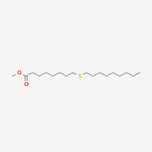 molecular formula C18H36O2S B14311888 Methyl 9-thia-octadecanoate CAS No. 114119-38-9