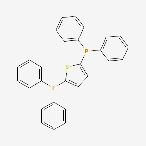 molecular formula C28H22P2S B14311912 Phosphine, 2,5-thiophenediylbis[diphenyl- CAS No. 109828-60-6