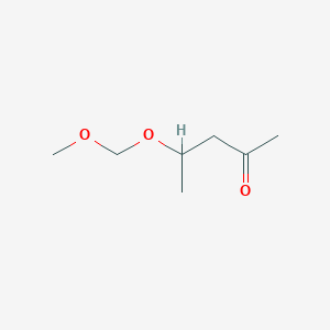 molecular formula C7H14O3 B14311924 4-(Methoxymethoxy)pentan-2-one CAS No. 113133-47-4