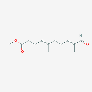 molecular formula C13H20O3 B14311975 Methyl 5,9-dimethyl-10-oxodeca-4,8-dienoate CAS No. 116315-56-1