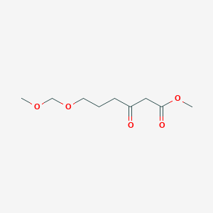 molecular formula C9H16O5 B14312010 Methyl 6-(methoxymethoxy)-3-oxohexanoate CAS No. 112496-95-4