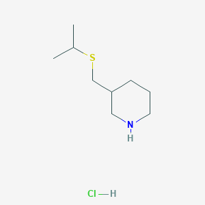 molecular formula C9H20ClNS B1431202 3-[(Propan-2-ylsulfanyl)methyl]piperidine hydrochloride CAS No. 1864062-58-7