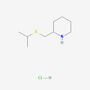 molecular formula C9H20ClNS B1431203 2-[(Propan-2-ylsulfanyl)methyl]piperidine hydrochloride CAS No. 1864056-28-9