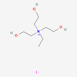 molecular formula C8H20INO3 B14312045 N-Ethyl-2-hydroxy-N,N-bis(2-hydroxyethyl)ethan-1-aminium iodide CAS No. 113818-01-2
