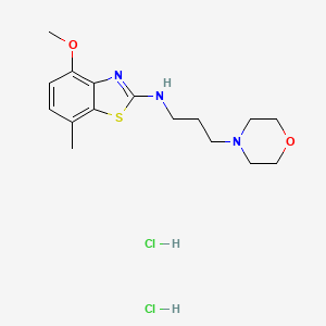 molecular formula C16H25Cl2N3O2S B1431207 4-methoxy-7-methyl-N-(3-morpholinopropyl)benzo[d]thiazol-2-amine dihydrochloride CAS No. 1820607-02-0