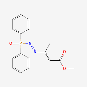 molecular formula C17H17N2O3P B14312072 Methyl 3-[(E)-(diphenylphosphoryl)diazenyl]but-2-enoate CAS No. 113619-25-3