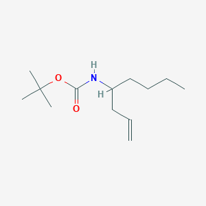 molecular formula C13H25NO2 B1431208 N-Boc-(+/-)-oct-1-en-4-amine CAS No. 1335042-14-2