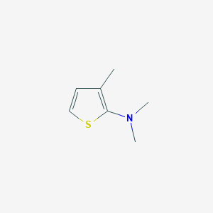 molecular formula C7H11NS B14312086 N,N,3-Trimethylthiophen-2-amine CAS No. 114143-53-2