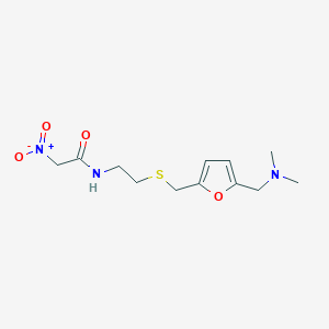 molecular formula C12H19N3O4S B1431214 N-(2-(((5-((Dimethylamino)methyl)furan-2-yl)methyl)sulfanyl)ethyl)-2-nitroacetamide CAS No. 117846-02-3