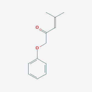 molecular formula C12H14O2 B14312165 4-Methyl-1-phenoxypent-3-en-2-one CAS No. 113866-37-8