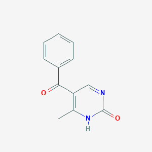 molecular formula C12H10N2O2 B14312201 5-benzoyl-4-methyl-2(3H)-pyrimidinone CAS No. 113246-39-2
