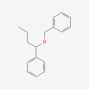 molecular formula C17H20O B14312227 Benzene, [(1-phenylbutoxy)methyl]- CAS No. 112476-31-0