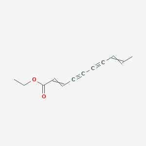 molecular formula C12H12O2 B14312256 Ethyl deca-2,8-diene-4,6-diynoate CAS No. 116208-87-8