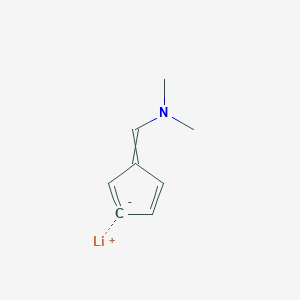 molecular formula C8H10LiN B14312260 lithium;1-cyclopenta-2,4-dien-1-ylidene-N,N-dimethylmethanamine CAS No. 113611-82-8